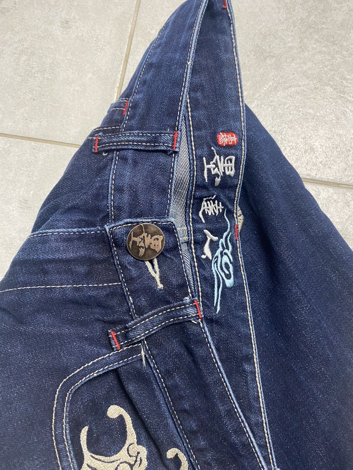 Japanese Brand Vintage Avant Garde Japanese Distressed Denim Pants Rare M Size US 30 / EU 46 - 7 Thumbnail