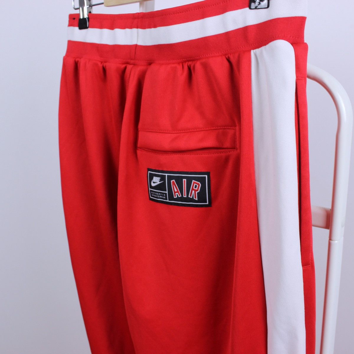 Nike Vintage NIKE Sportswear NSW AIR University Red Joggers Pants Size US 31 - 5 Thumbnail