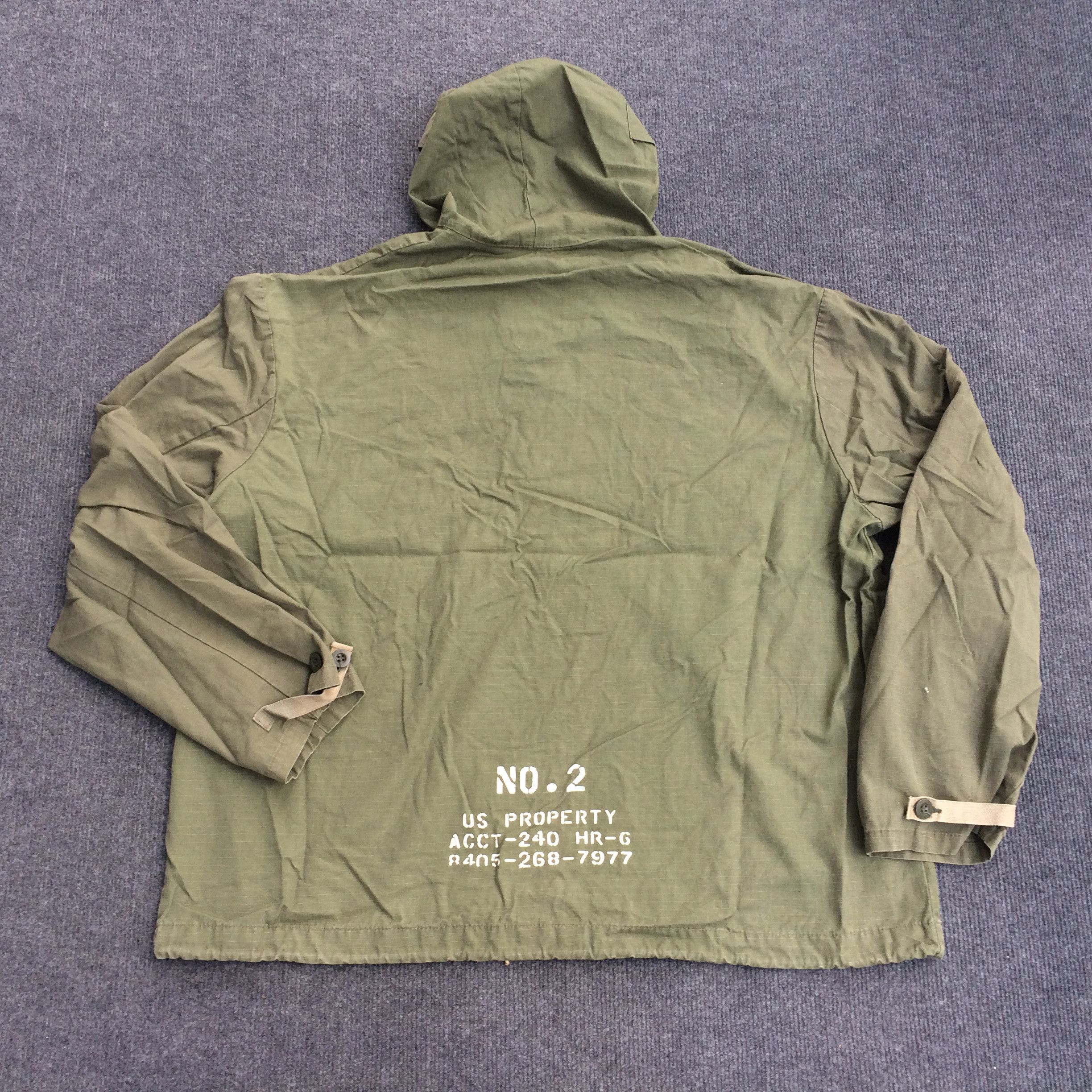 Vintage Vtg USN 90s U.S.N Hooded Parka Deck Olive Property Jacket Size US L / EU 52-54 / 3 - 6 Thumbnail