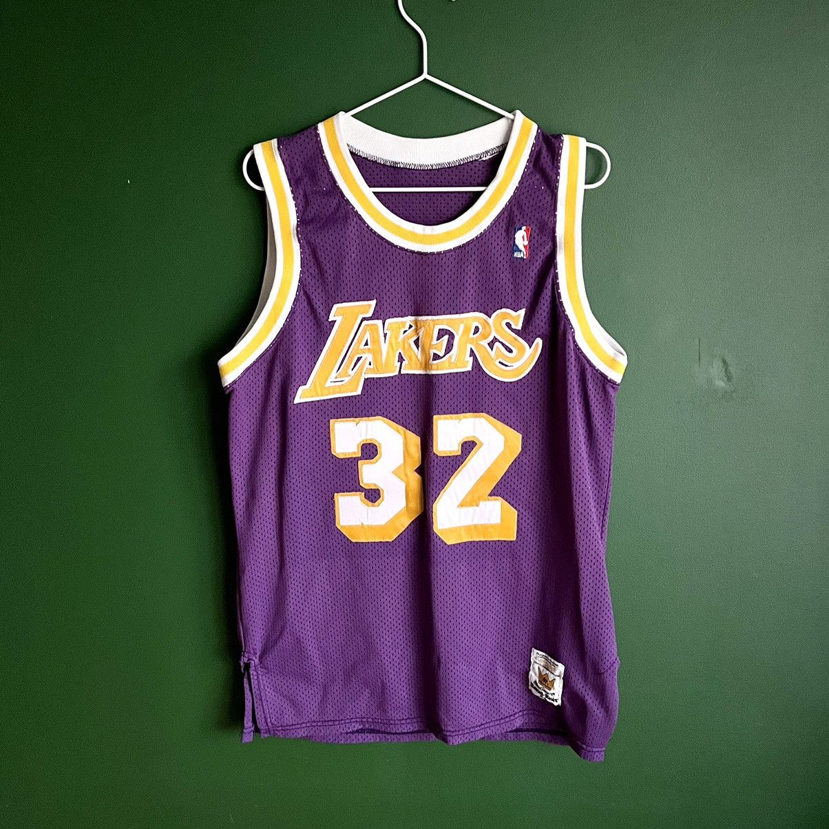 Vintage Vintage LA Lakers Authentic Jersey 32 NBA Jersey Size 44 Grailed
