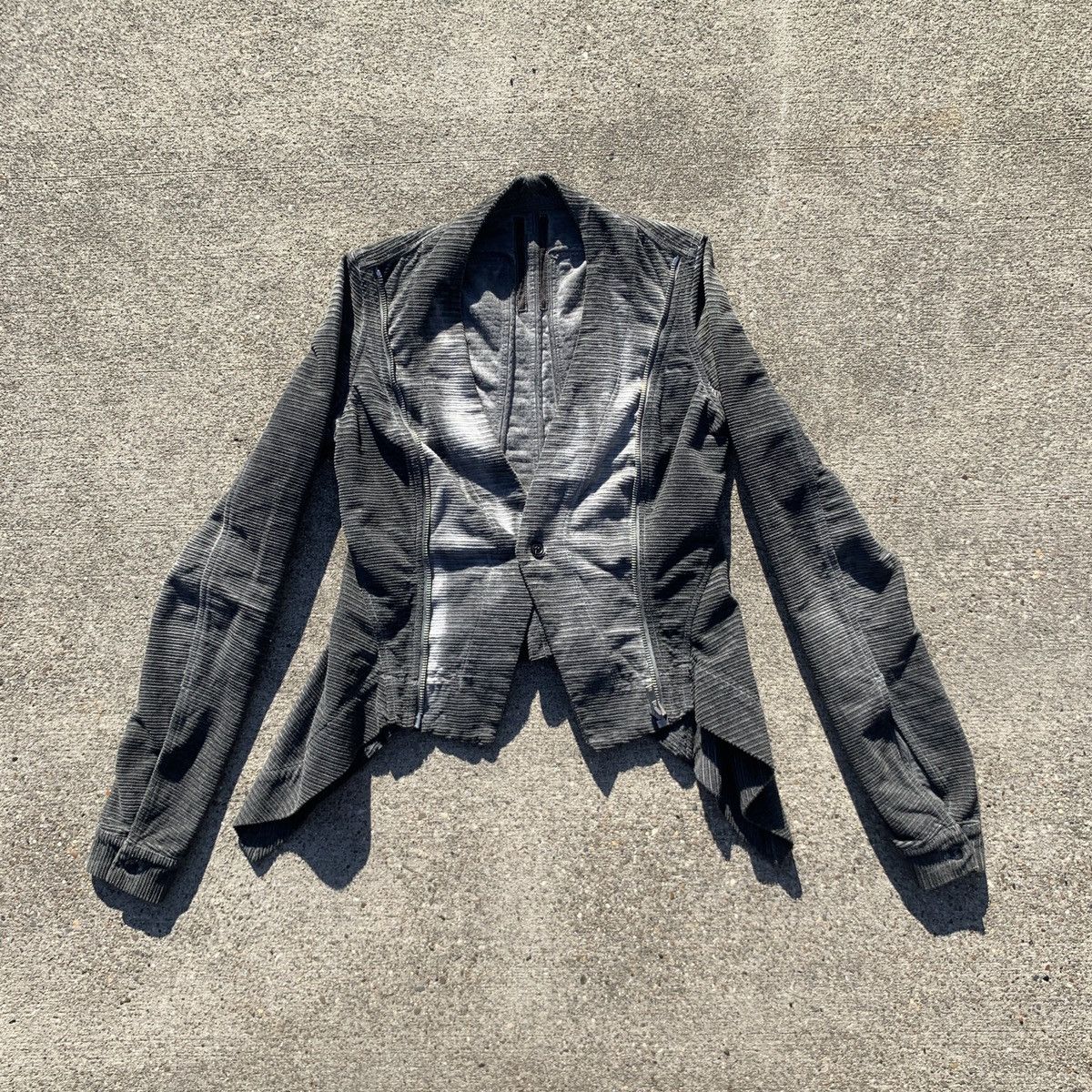 Rick Owens × Rick Owens Drkshdw Rick Owens Faded Creeper Blazer  