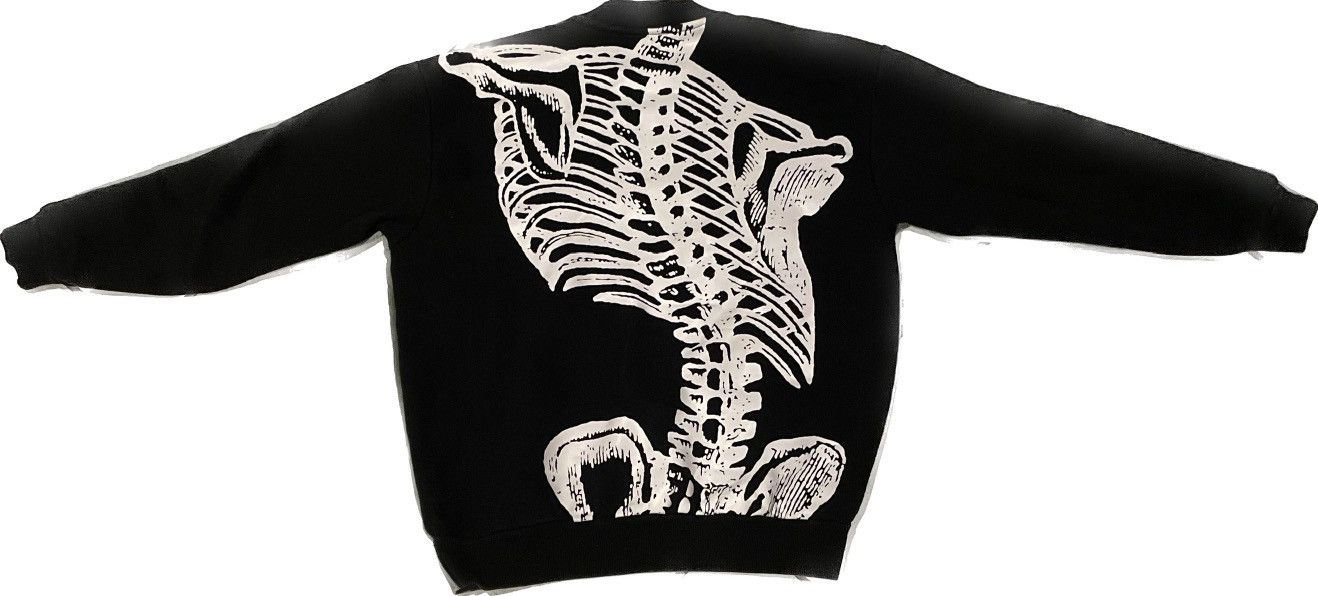 Pleasures Pleasures Green/Black Skeleton Crewneck Size US M / EU 48-50 / 2 - 2 Thumbnail