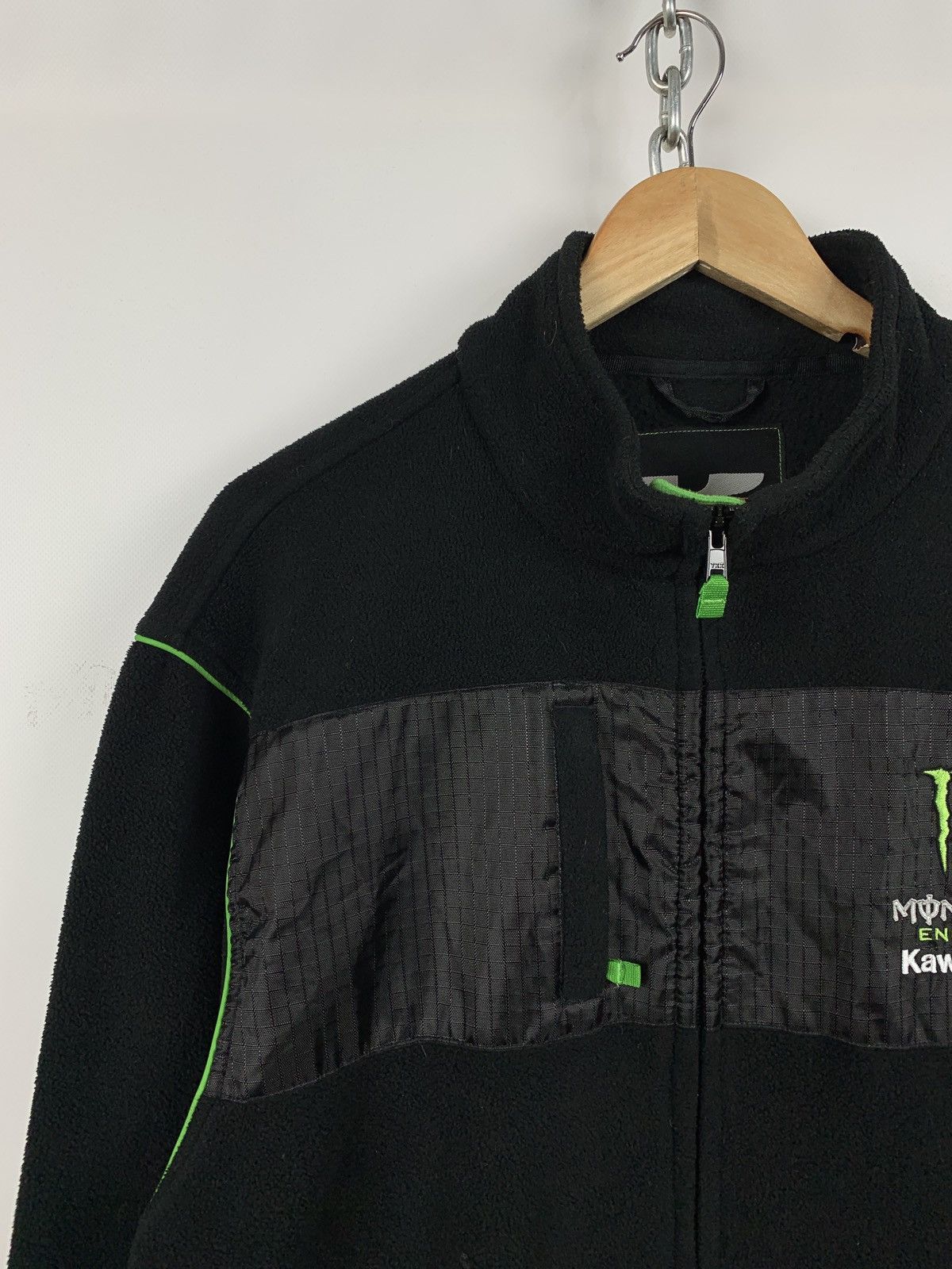 Vintage Vintage Kawasaki Monster Energy Fleece Jacket Size US L / EU 52-54 / 3 - 6 Thumbnail