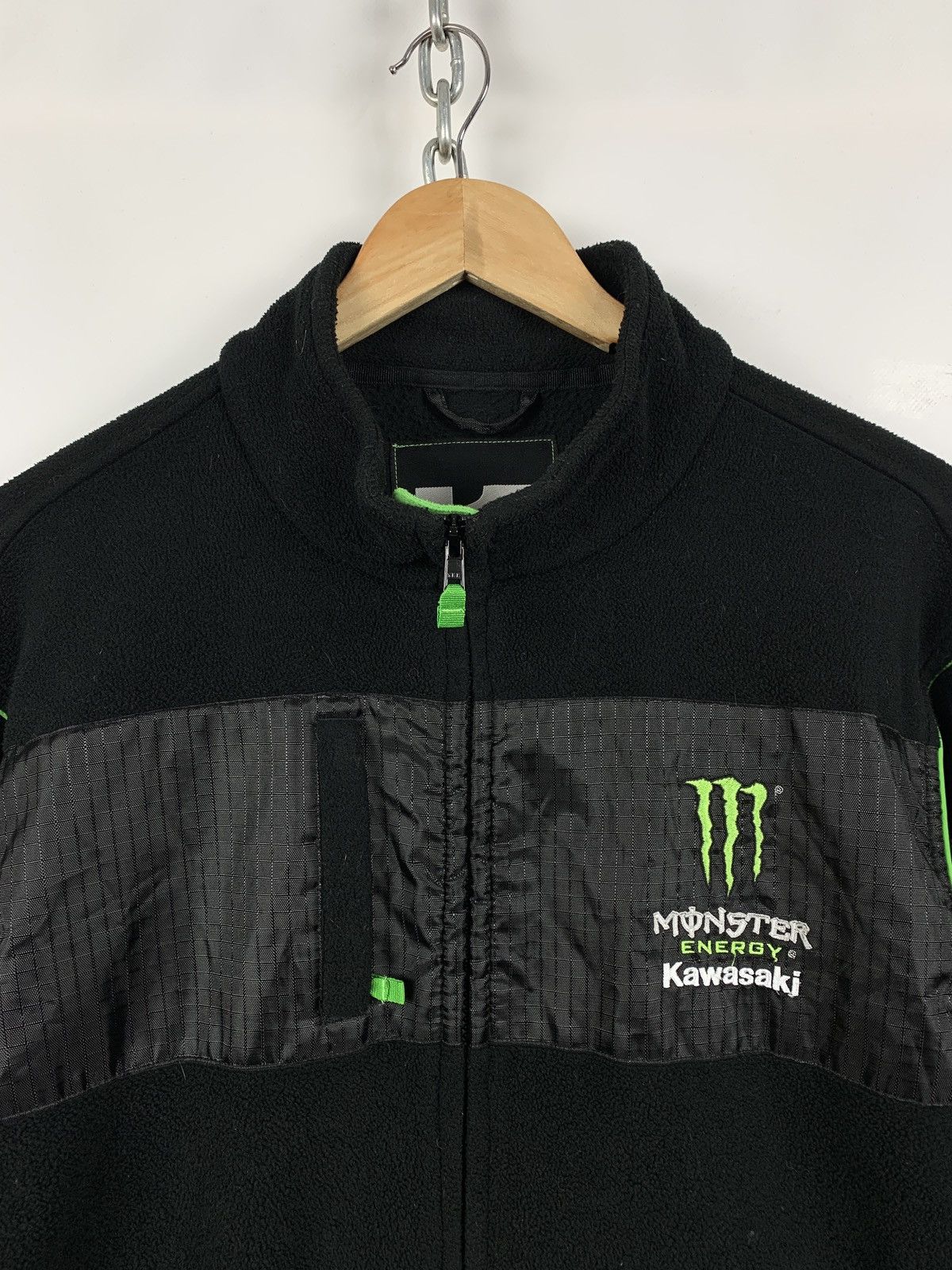 Vintage Vintage Kawasaki Monster Energy Fleece Jacket Size US L / EU 52-54 / 3 - 7 Thumbnail