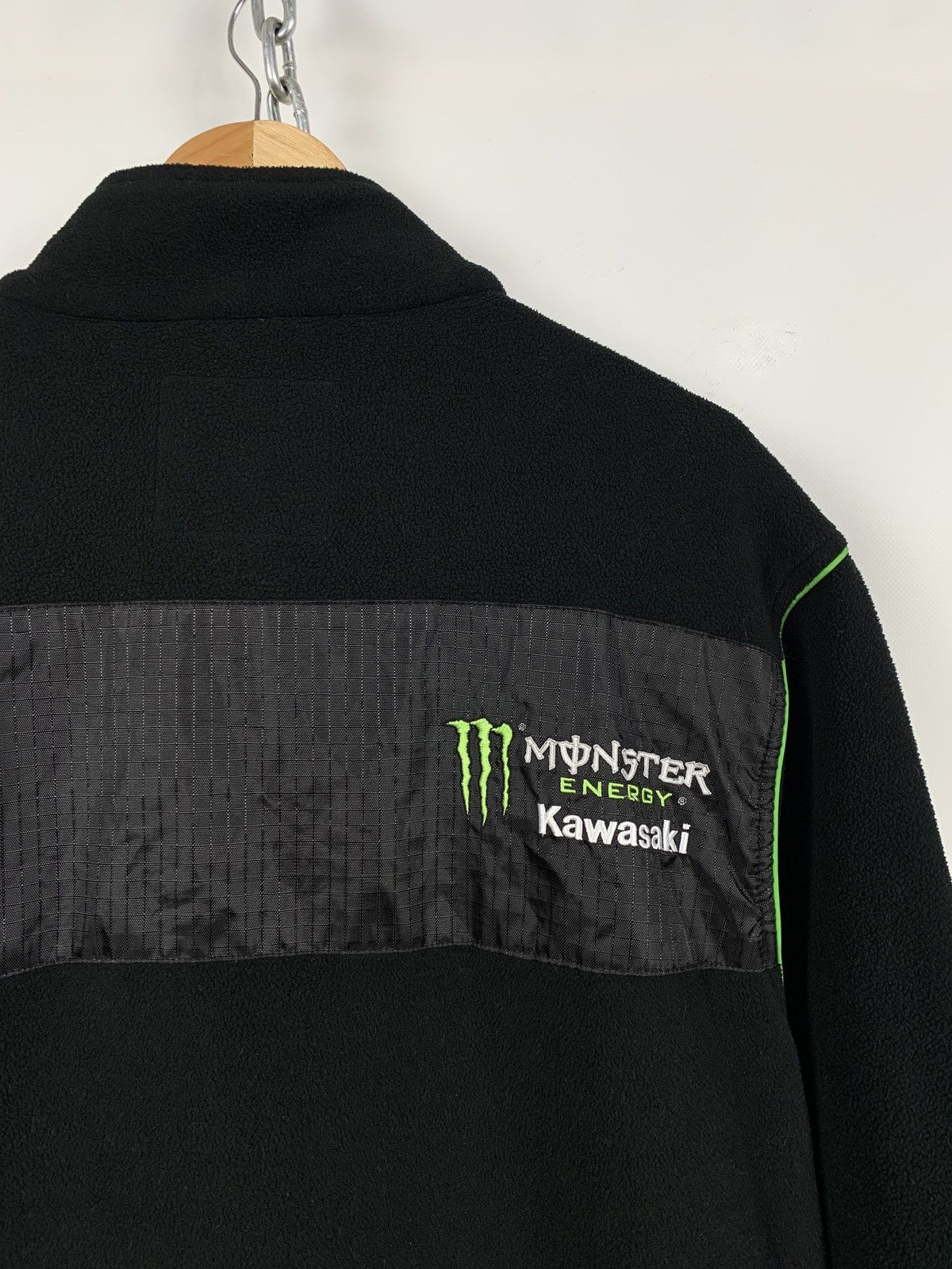Vintage Vintage Kawasaki Monster Energy Fleece Jacket Size US L / EU 52-54 / 3 - 13 Thumbnail