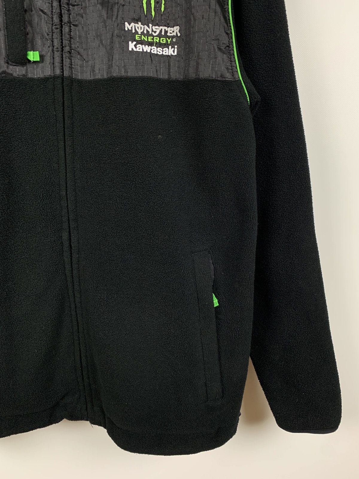 Vintage Vintage Kawasaki Monster Energy Fleece Jacket Size US L / EU 52-54 / 3 - 11 Thumbnail