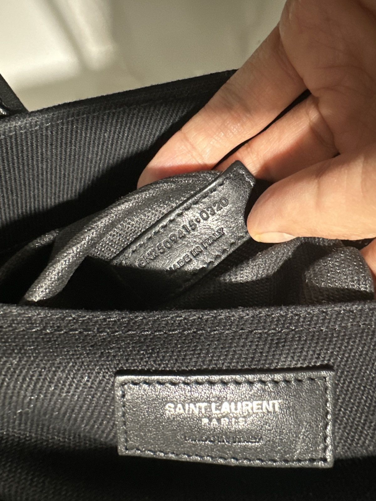 Yves Saint Laurent RIVE GAUCHE LARGE TOTE BAG IN PRINTED CANVAS AND LEATHER Size ONE SIZE - 9 Thumbnail