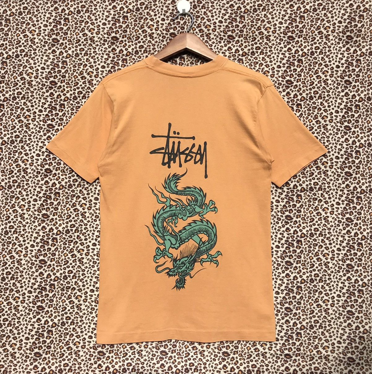 Stussy × Vintage 90s Vintage Stussy Dragon Shirt Stussy Skateboards Size US S / EU 44-46 / 1 - 1 Thumbnail