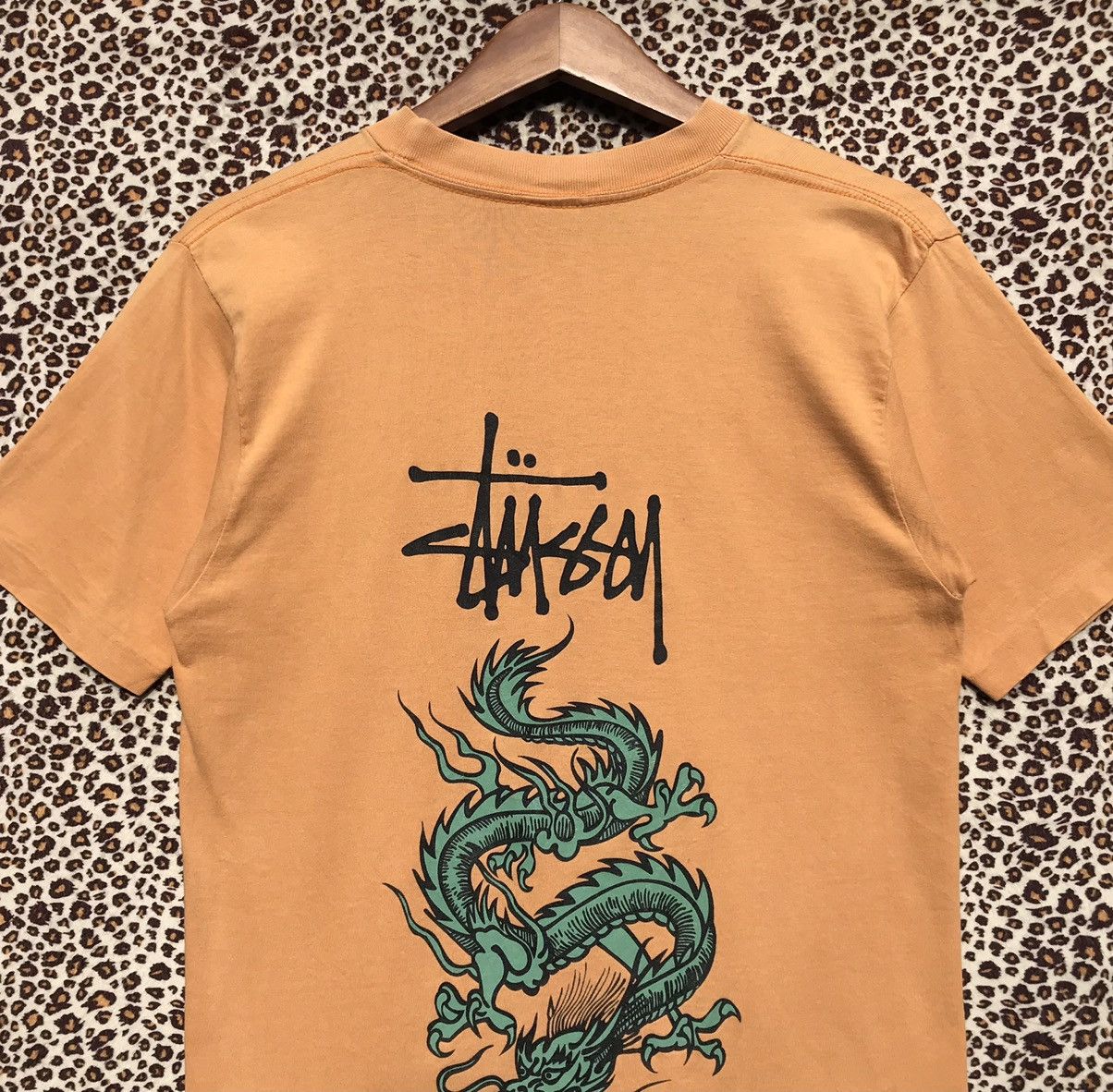 Stussy × Vintage 90s Vintage Stussy Dragon Shirt Stussy Skateboards Size US S / EU 44-46 / 1 - 7 Thumbnail