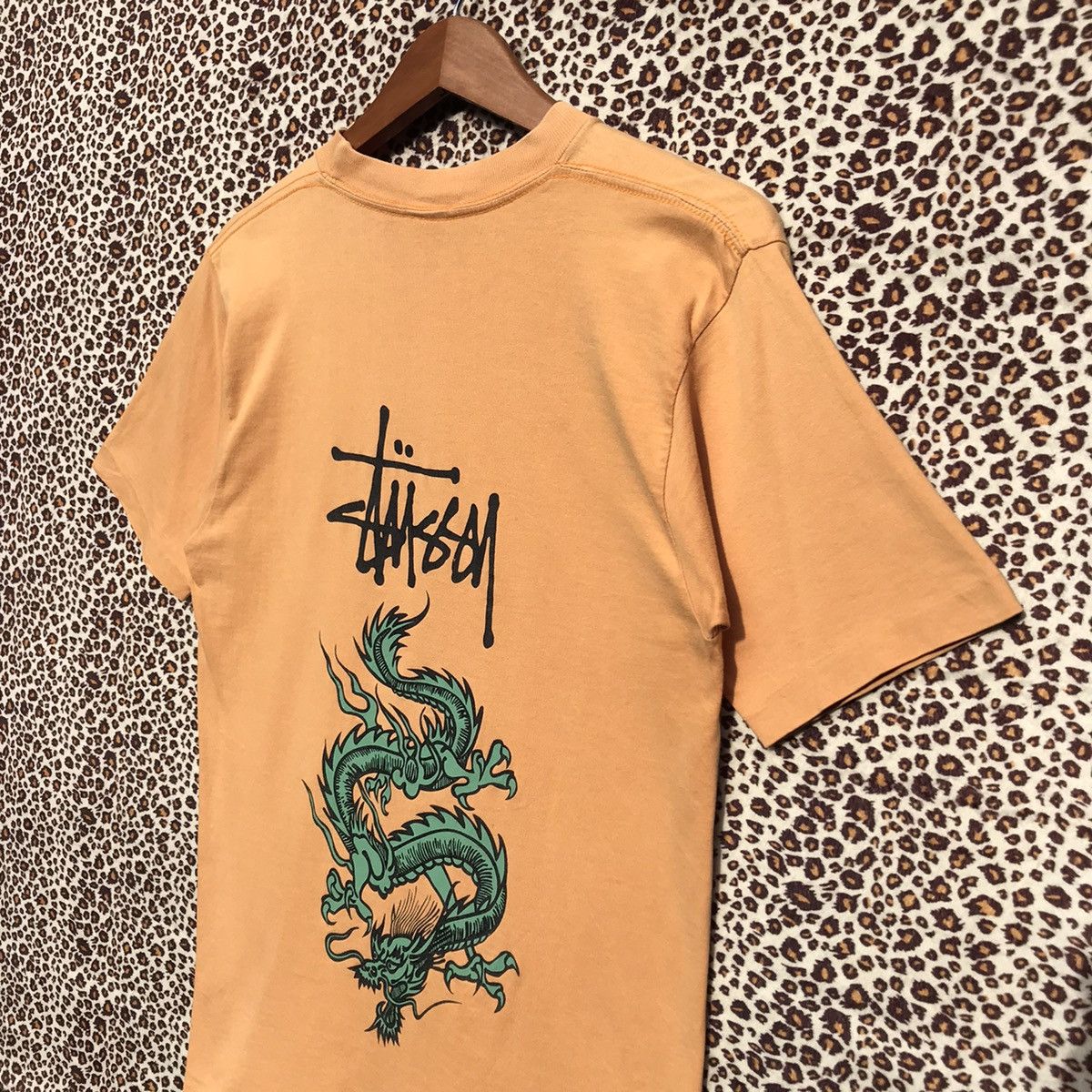 Stussy × Vintage 90s Vintage Stussy Dragon Shirt Stussy Skateboards Size US S / EU 44-46 / 1 - 5 Thumbnail