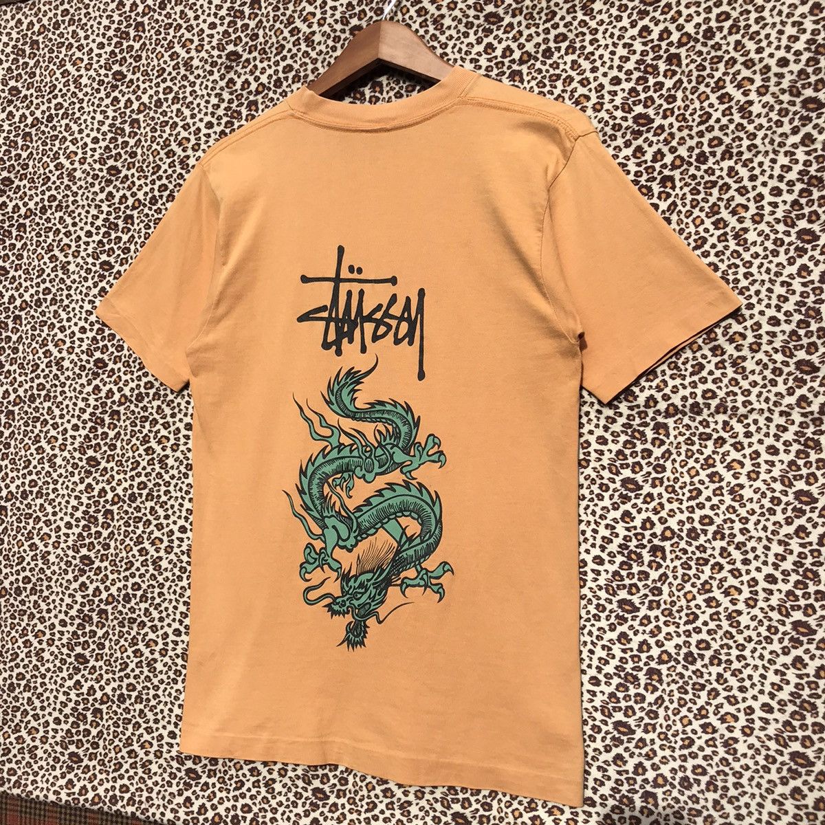 Stussy × Vintage 90s Vintage Stussy Dragon Shirt Stussy Skateboards Size US S / EU 44-46 / 1 - 3 Thumbnail