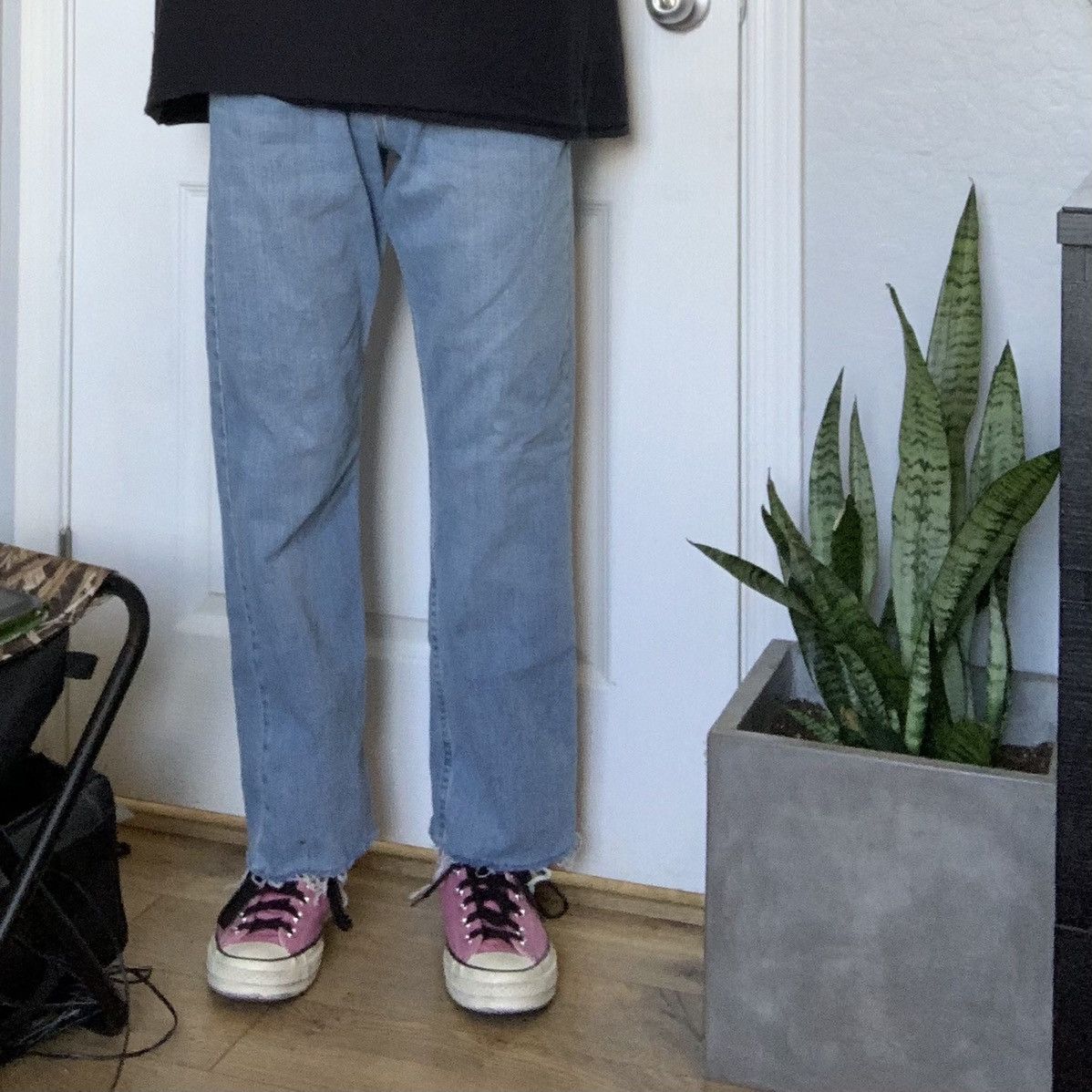 Vintage × Wrangler Vintage Cropped Wrangler Denim Size US 30 / EU 46 - 1 Thumbnail