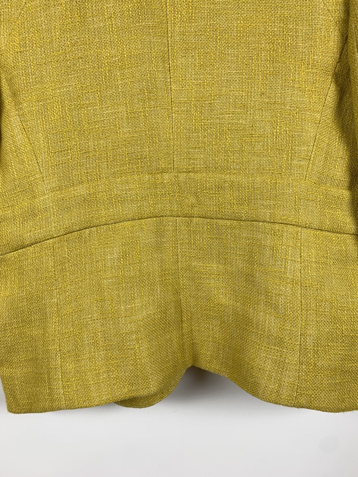Sonia Rykiel Vintage Sonia Rykiel Paris Women’s Linen Yellow Blazer Size M / US 6-8 / IT 42-44 - 13 Thumbnail