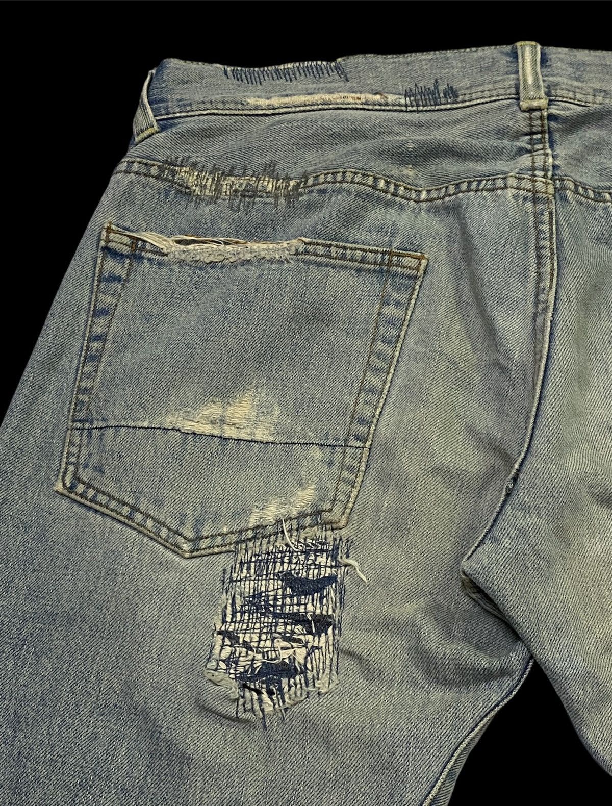 Japanese Brand Japanese Brand ‘HOSU ATPD’ Distressed Design Size US 33 - 20 Thumbnail