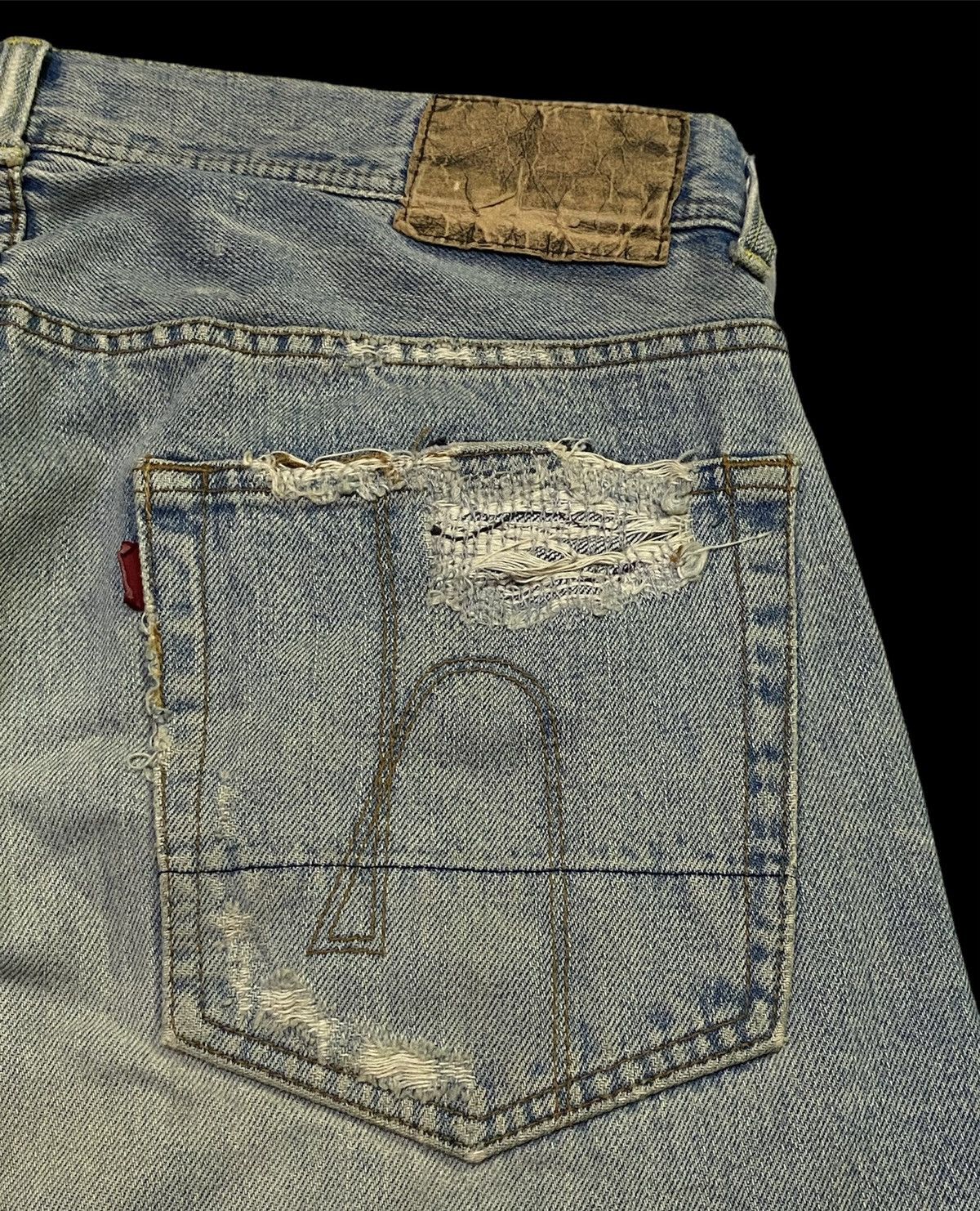 Japanese Brand Japanese Brand ‘HOSU ATPD’ Distressed Design Size US 33 - 19 Thumbnail