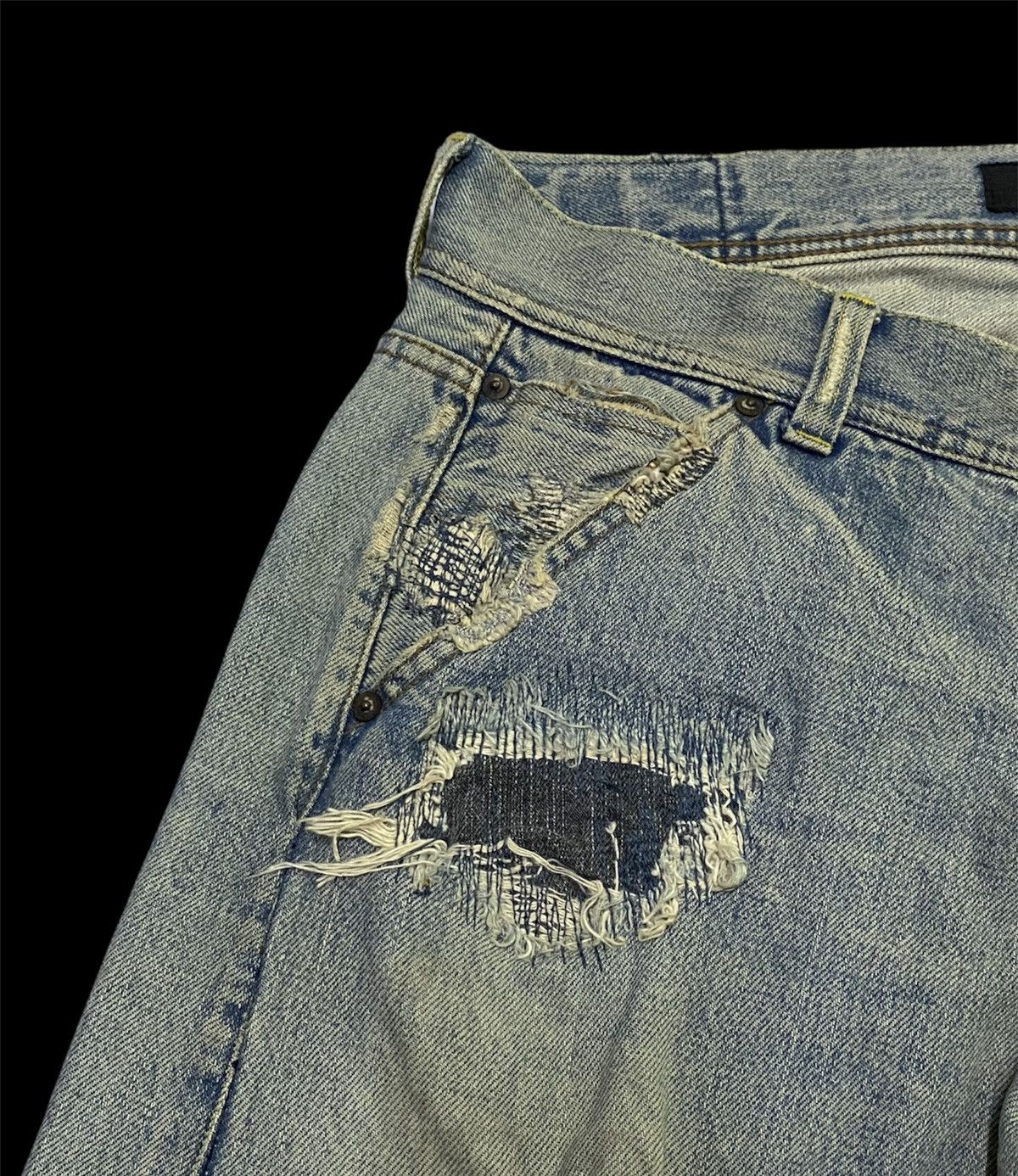 Japanese Brand Japanese Brand ‘HOSU ATPD’ Distressed Design Size US 33 - 18 Thumbnail