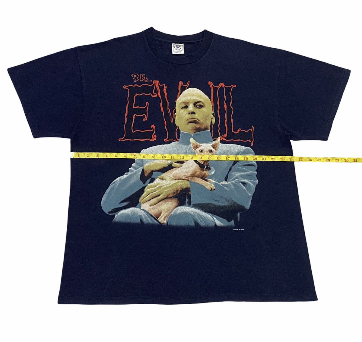 Vintage RARE DR.EVIL & MR.BIGGLESWORTH AUSTIN POWER BIG PRINT Size US XL / EU 56 / 4 - 3 Thumbnail