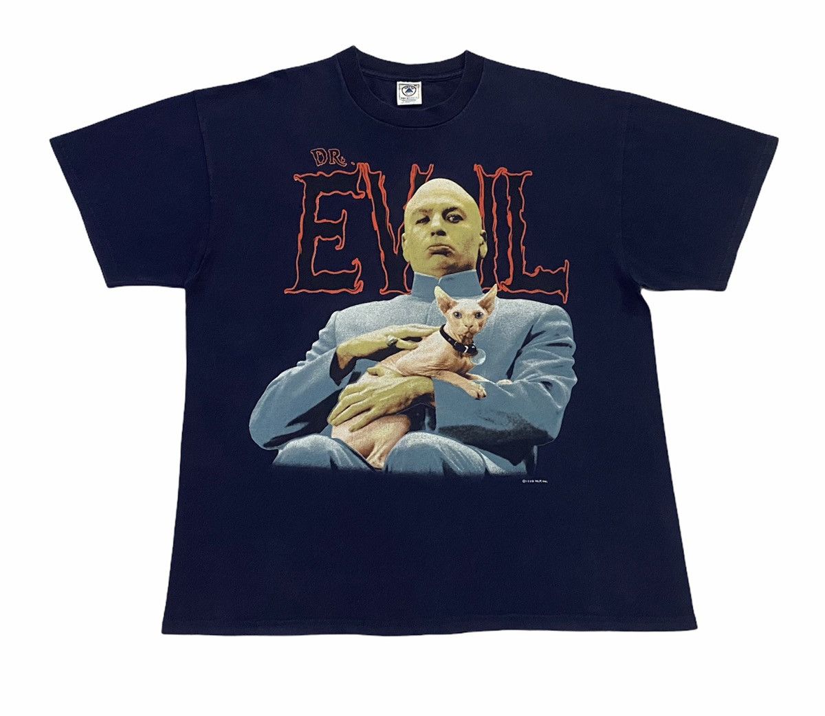 Vintage RARE DR.EVIL & MR.BIGGLESWORTH AUSTIN POWER BIG PRINT Size US XL / EU 56 / 4 - 1 Thumbnail