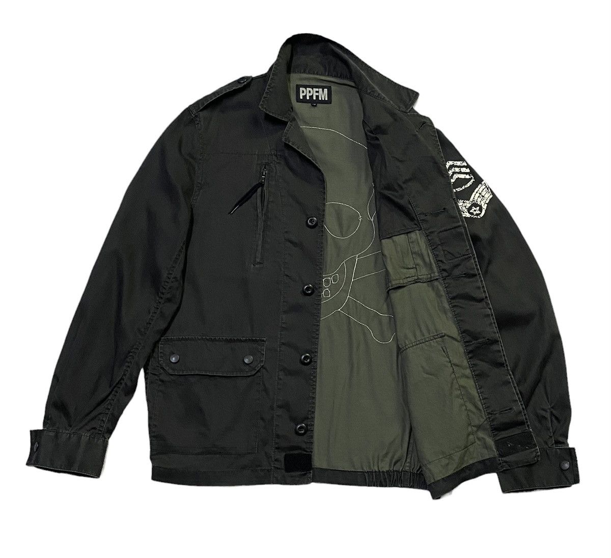 Japanese Brand × PPFM PPFM Skull Army Design Nylon Jacket Size US M / EU 48-50 / 2 - 20 Thumbnail