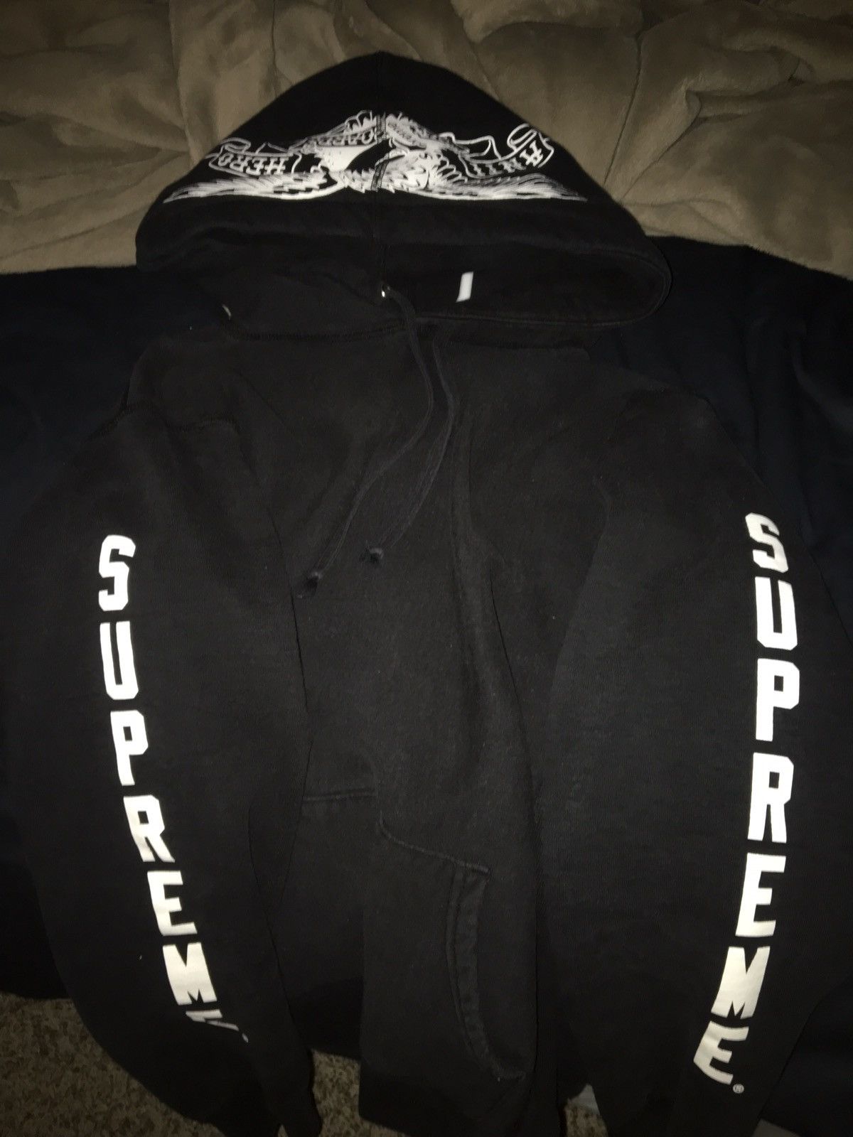 Supreme Anti Hero Hoodie | Grailed
