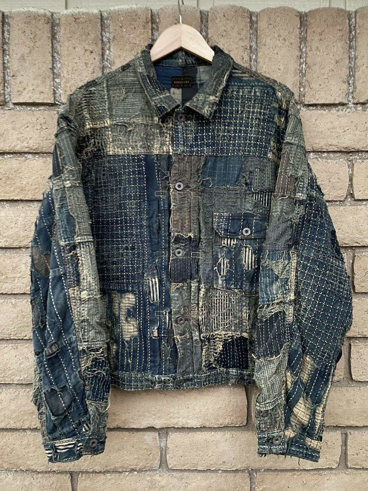 4 KAPITAL BLACK TEA-CORE BORO 1ST JACKET