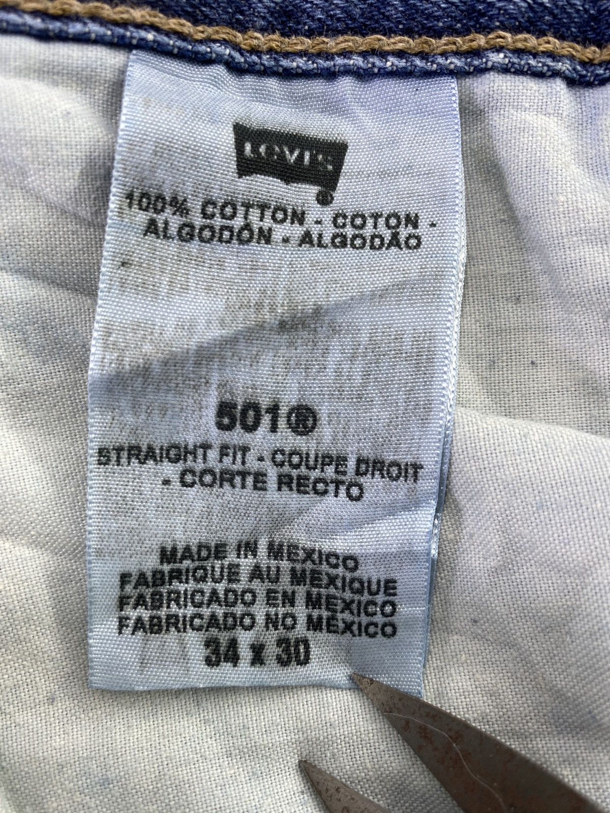 Levi's VINTAGE LEVI'S 501 BLUE JEANS - J623 Size US 34 / EU 50 - 5 Thumbnail