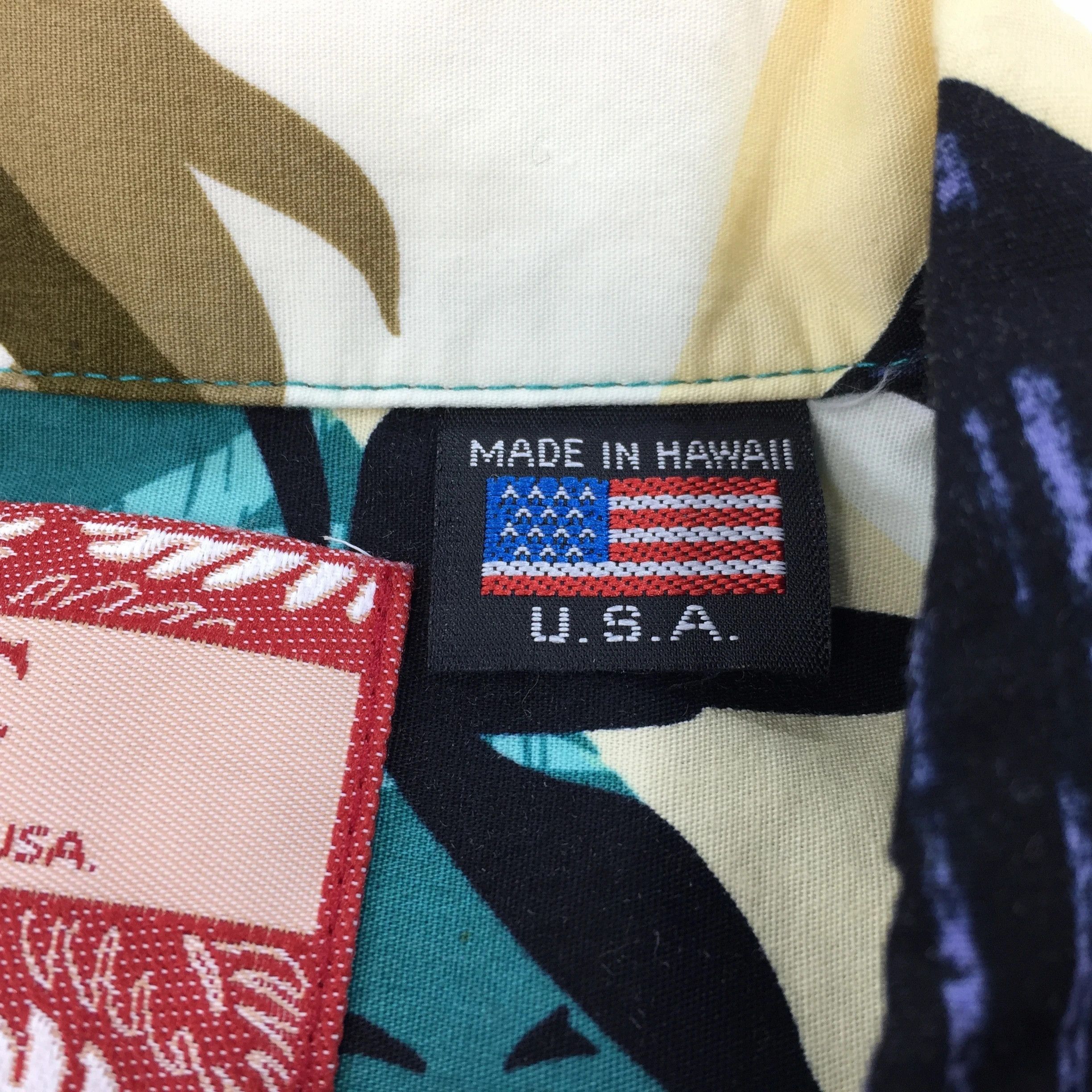 Designer × Vintage Vintage RJC Hawaiian Shirt Aloha Palm Print Size US L / EU 52-54 / 3 - 6 Thumbnail