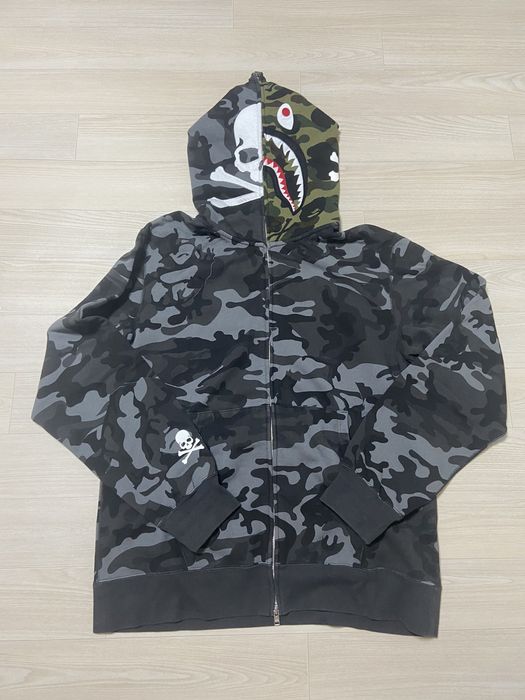 Bape best sale skull hoodie