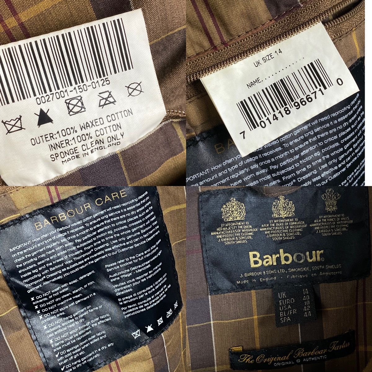 Barbour × Vintage Barbour International wax waterproof jacket Size L / US 10 / IT 46 - 23 Thumbnail