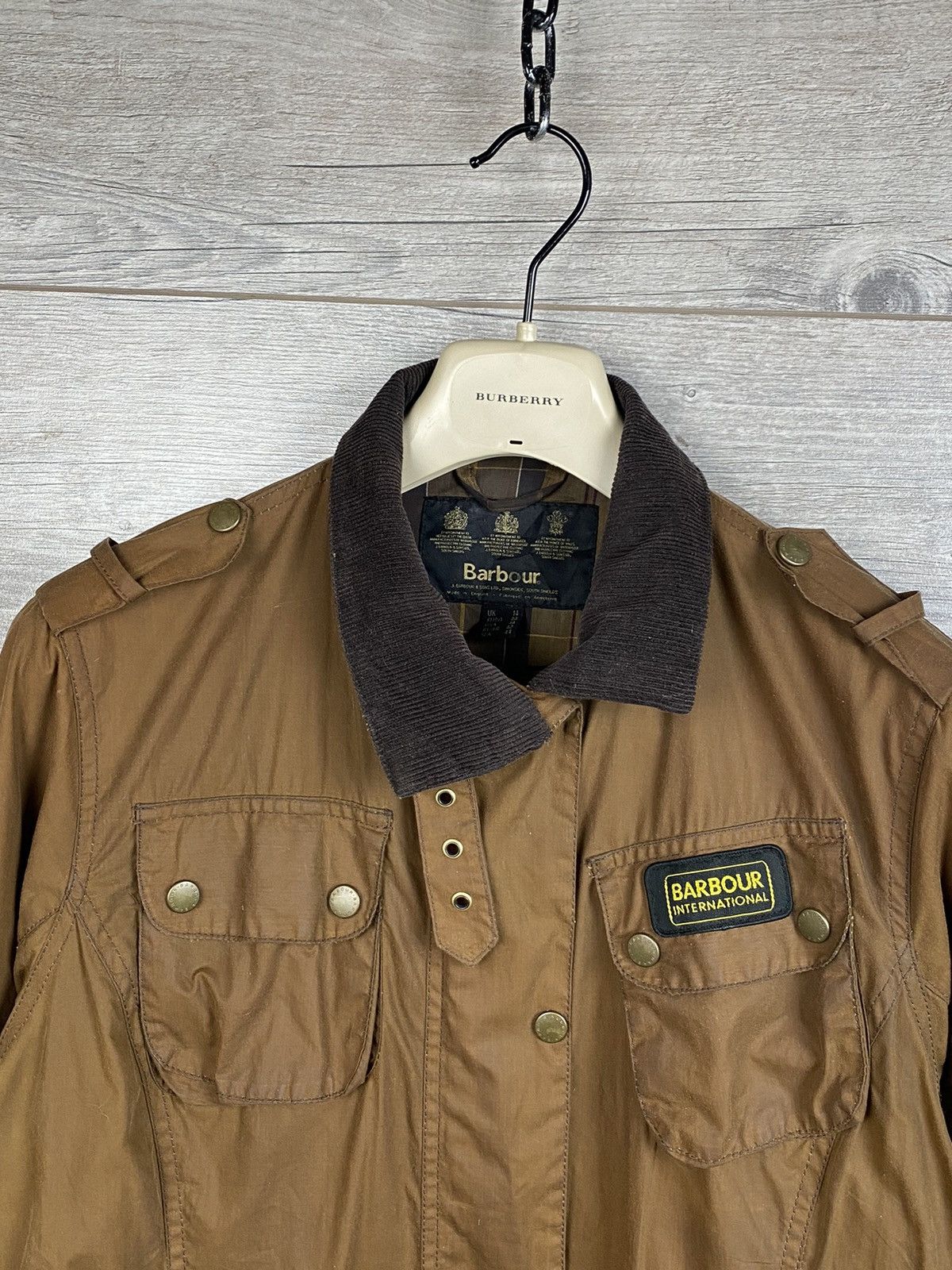 Barbour × Vintage Barbour International wax waterproof jacket Size L / US 10 / IT 46 - 5 Thumbnail