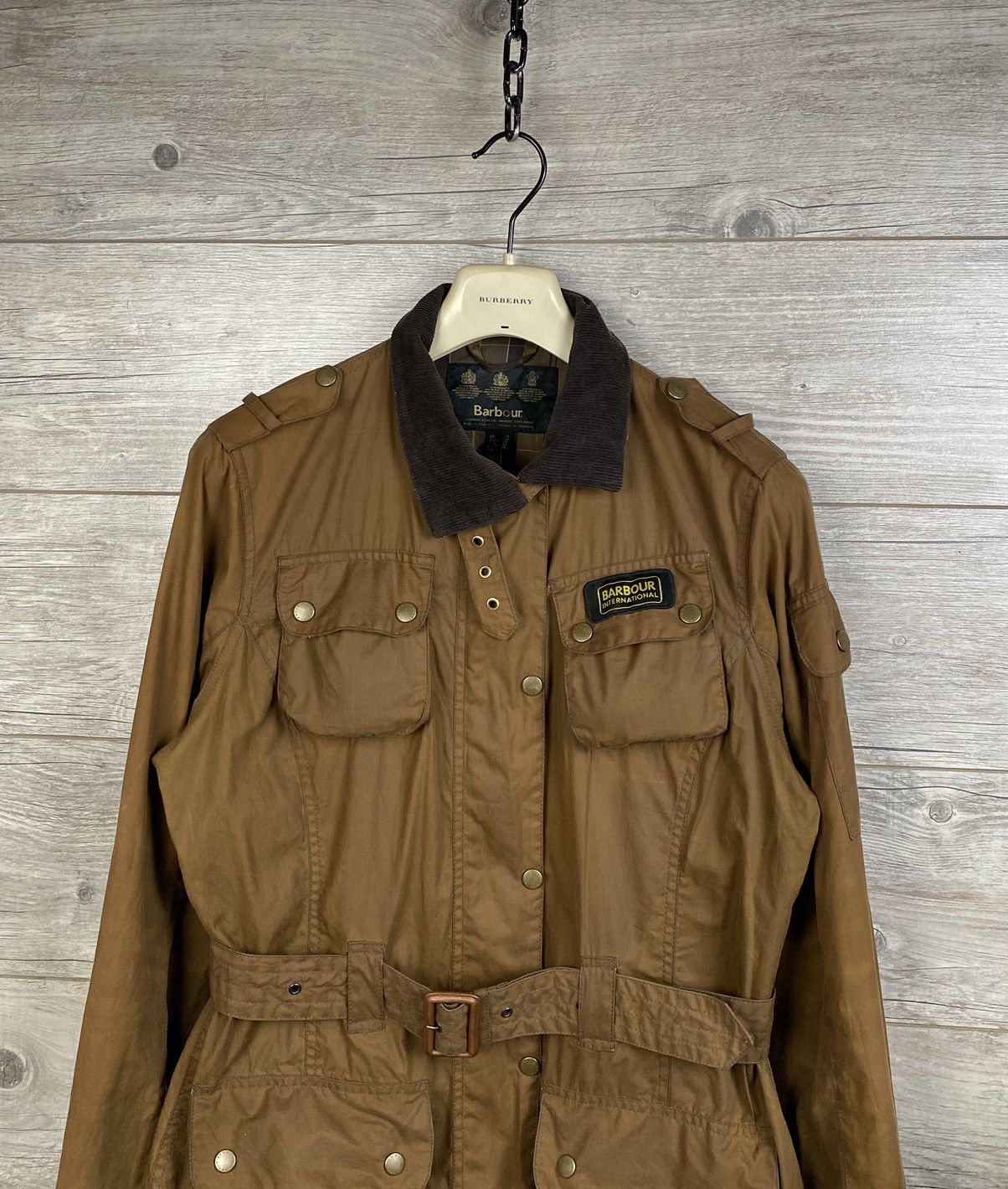 Barbour × Vintage Barbour International wax waterproof jacket Size L / US 10 / IT 46 - 3 Thumbnail