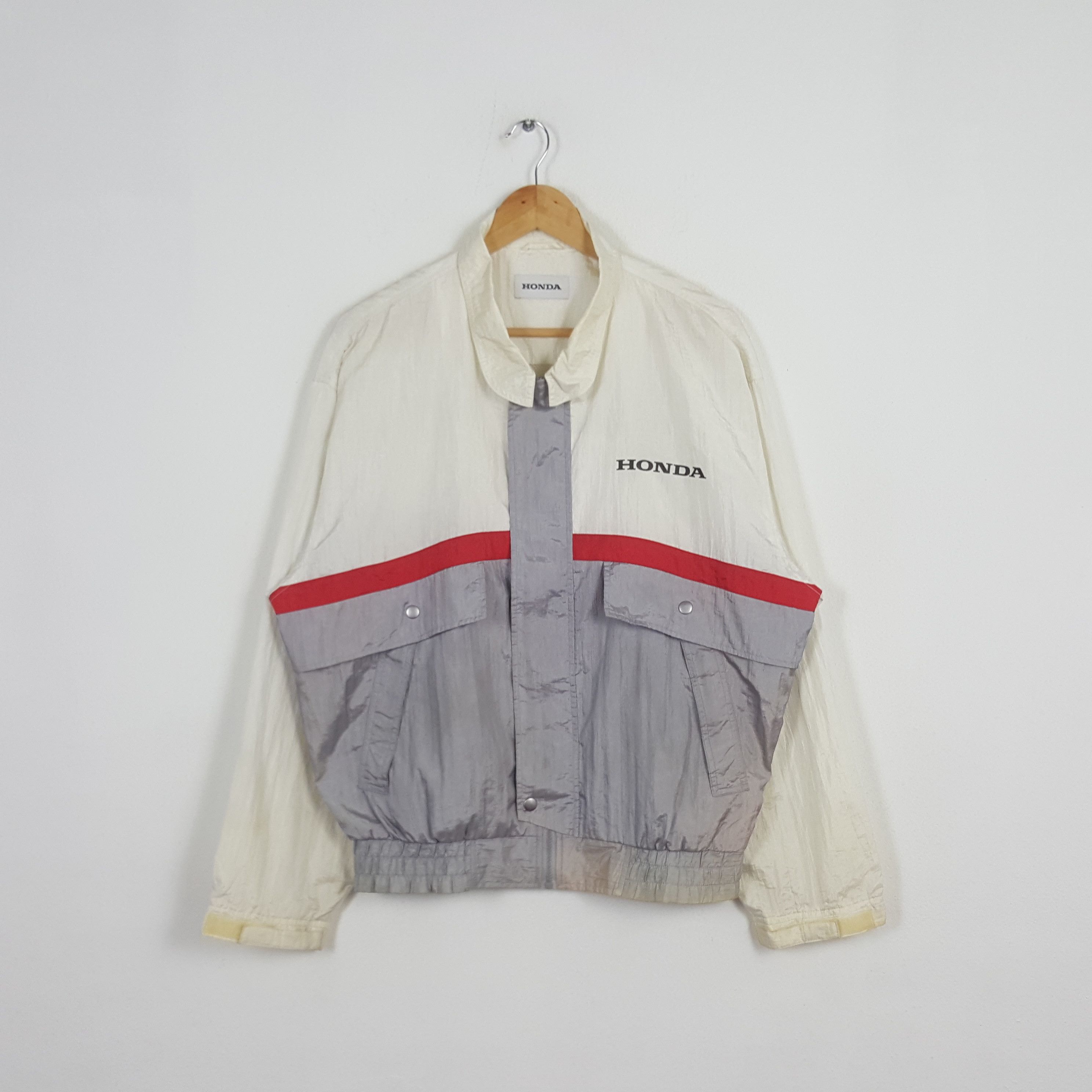 Honda × Japanese Brand × Vintage Vintage Honda Japanese Racing Team Mechanic Jacket Size US XL / EU 56 / 4 - 3 Thumbnail