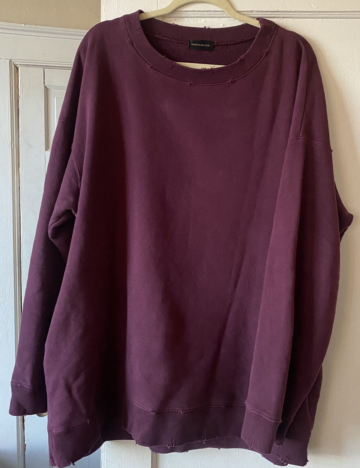 Undercover Oversized Distressed Crewneck Sweatshirt. Size US XL / EU 56 / 4 - 1 Thumbnail