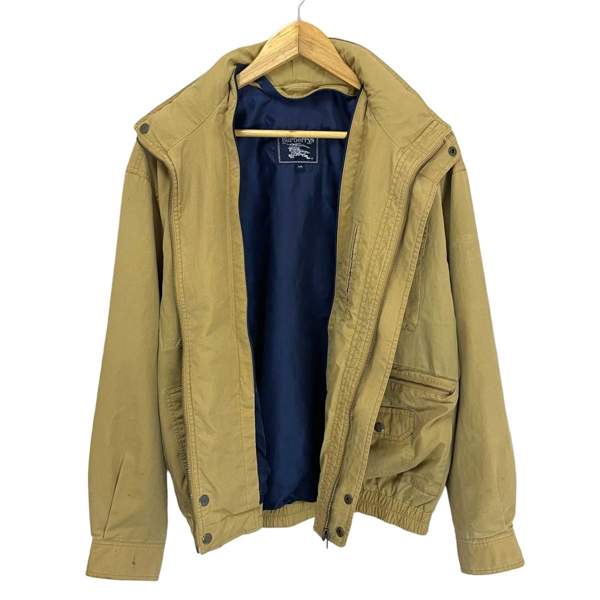 Burberry 💥 90s BURBERRYS LIGHT BOMBER JACKET Size US L / EU 52-54 / 3 - 10 Thumbnail