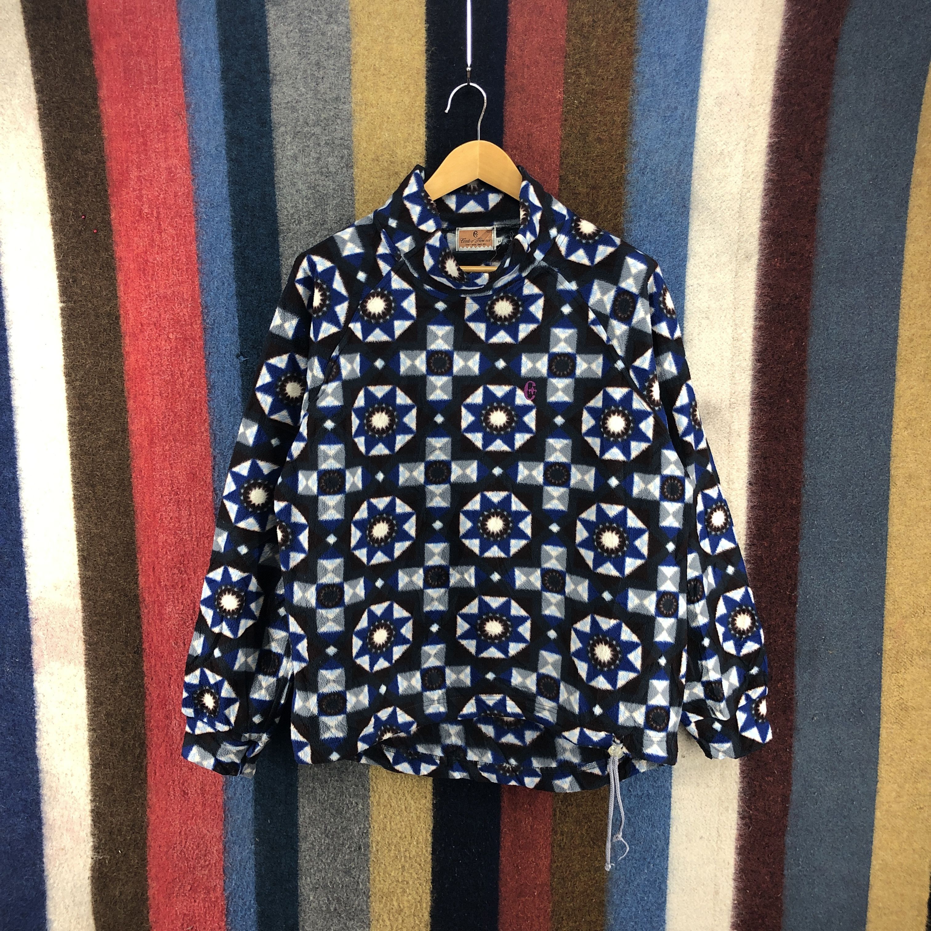 Conte of Florence Vintage CONTE OF FLORENCE Nice Design Fleece #0155/H Size US L / EU 52-54 / 3 - 1 Thumbnail