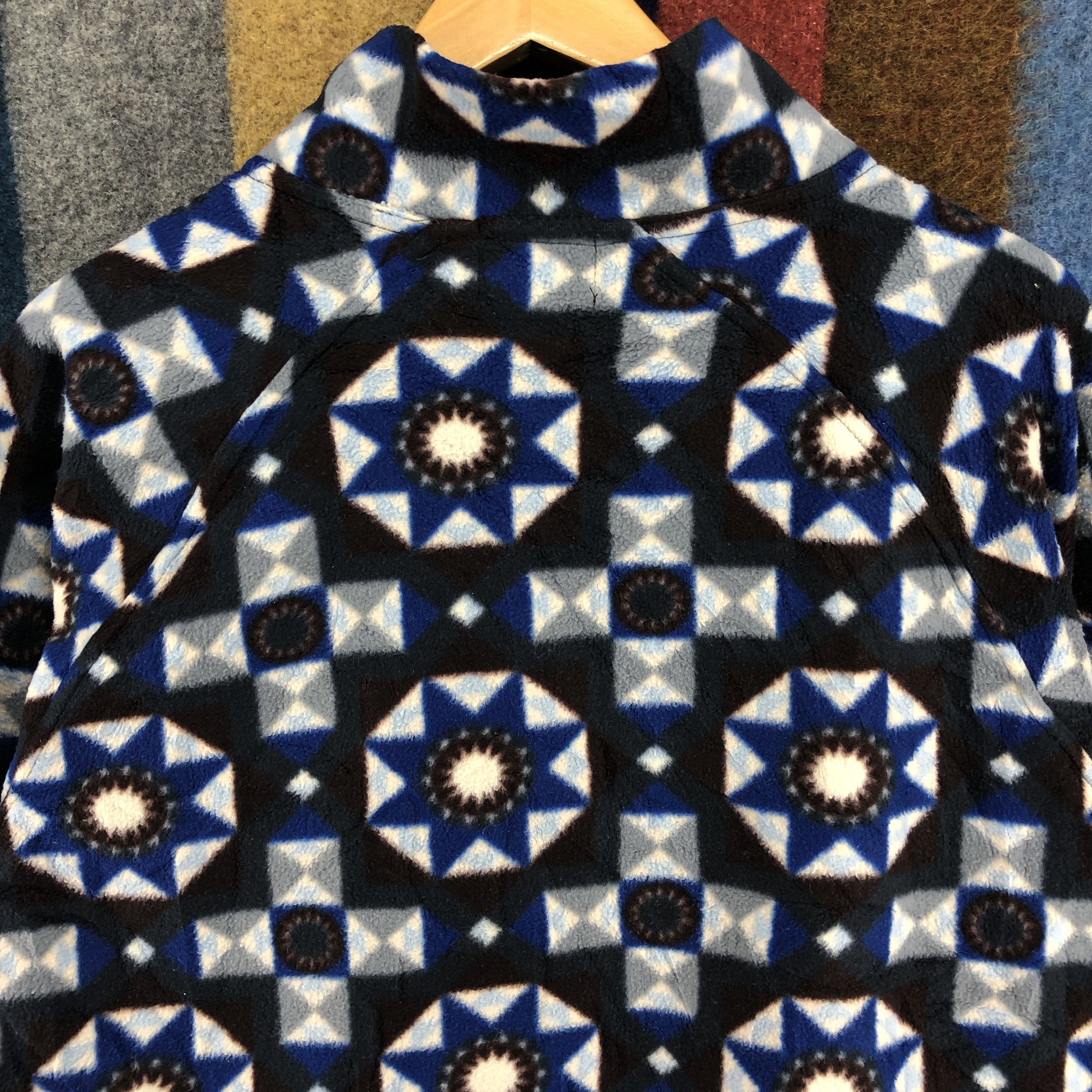 Conte of Florence Vintage CONTE OF FLORENCE Nice Design Fleece #0155/H Size US L / EU 52-54 / 3 - 8 Thumbnail