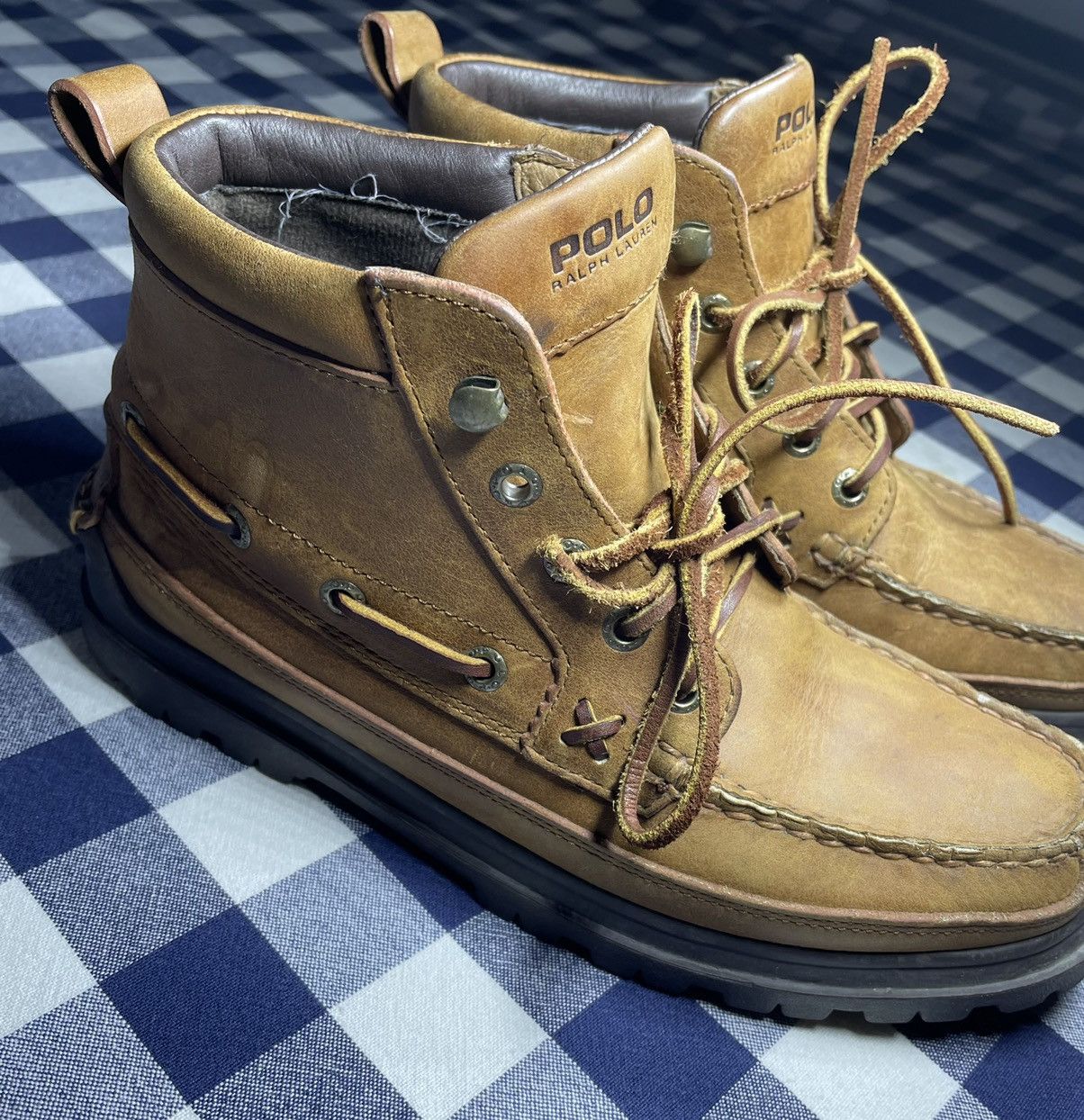 Polo Ralph Lauren × Vintage Vintage 90s Polo Ralph Lauren boots Size US 7 / EU 40 - 5 Thumbnail