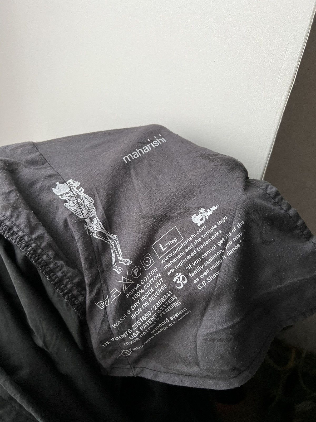 Maharishi MHI Japanese Style Skull printed snow pants