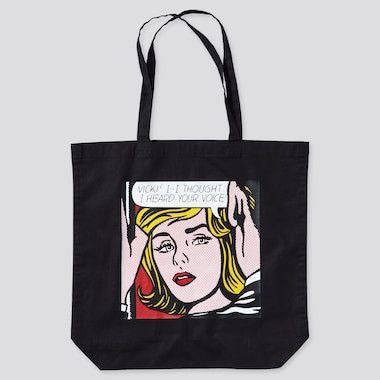 Andy Warhol × Japanese Brand Rare ROY LICHTENSTEIN X UNIQLO Pop Art Tote Bag Size ONE SIZE - 2 Thumbnail