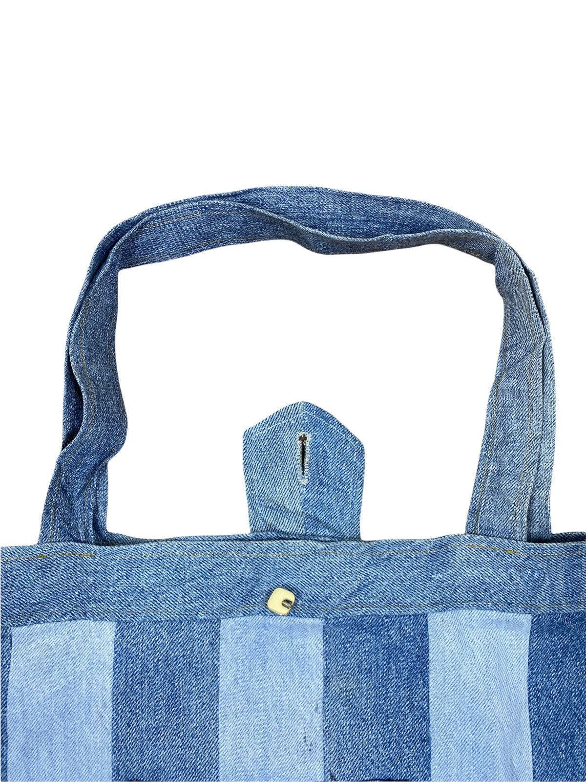 Handmade Custom Made Denim Jeans Tote Bag Size ONE SIZE - 6 Thumbnail
