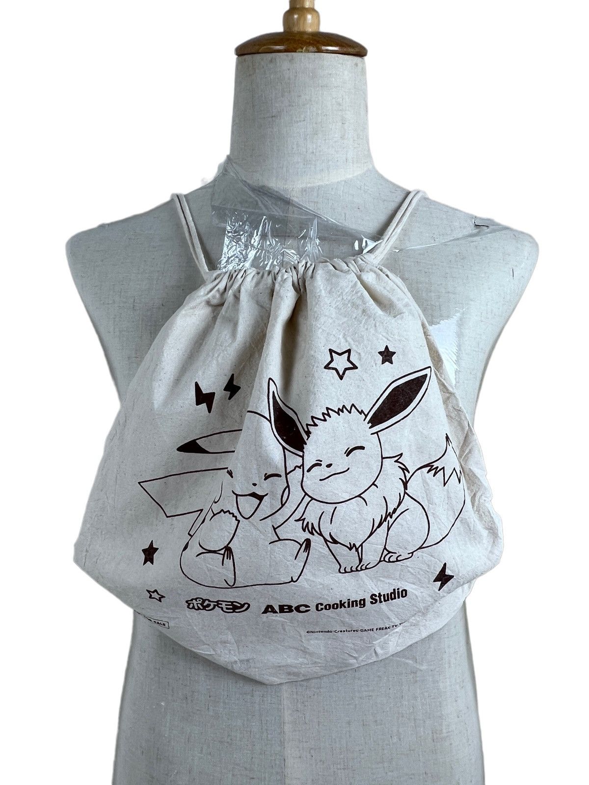 Vintage Vintage Pokemon Pikachu Evee Nintendo Drawstring Bag Size ONE SIZE - 1 Thumbnail
