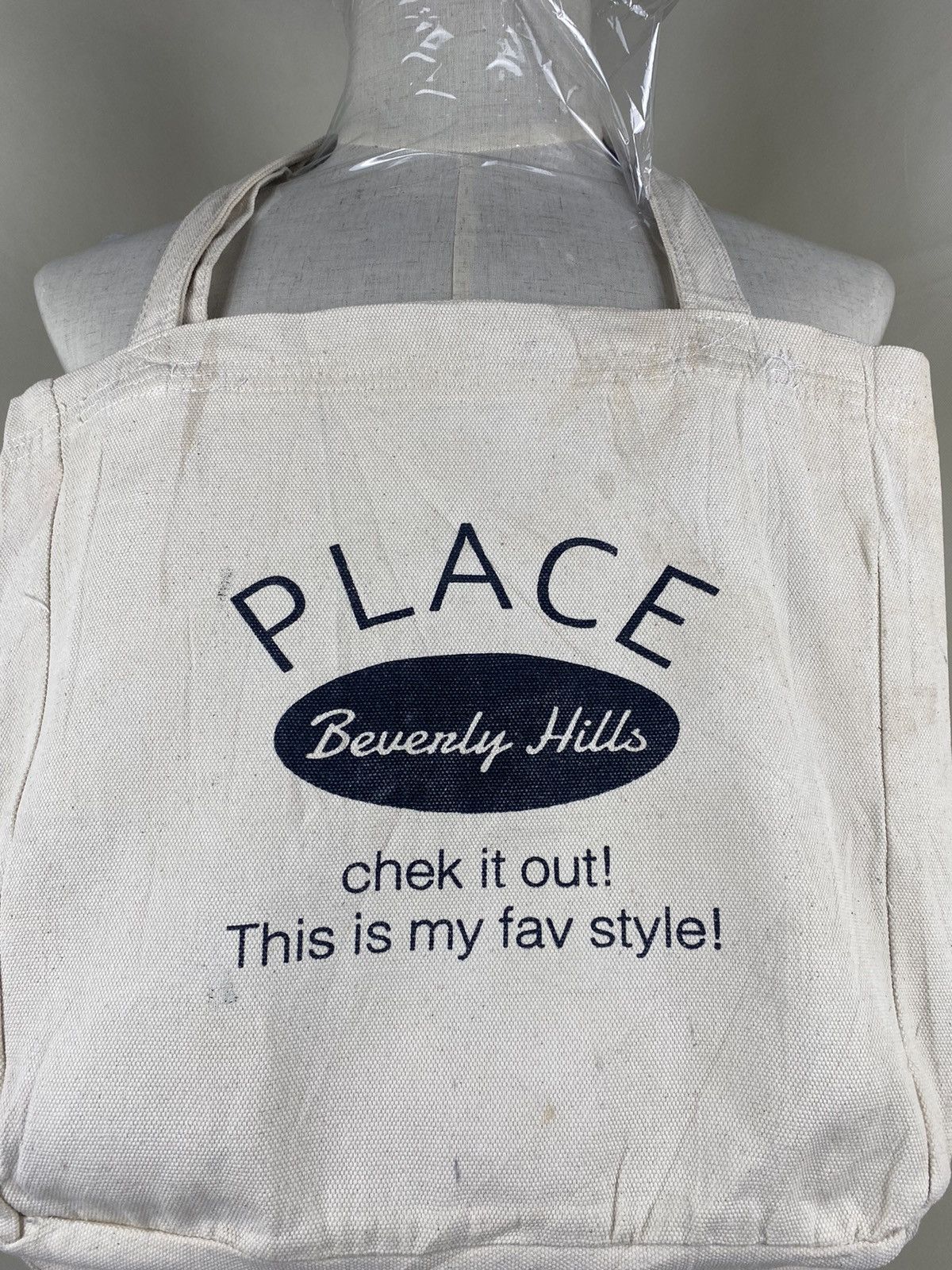 Japanese Brand Place Beverly Hills Canvas Tote Bag Size ONE SIZE - 2 Thumbnail