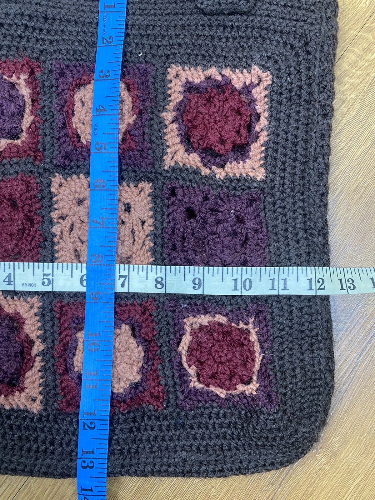 Handmade Custom Handmade Knit Tote Side Bag Size ONE SIZE - 7 Thumbnail