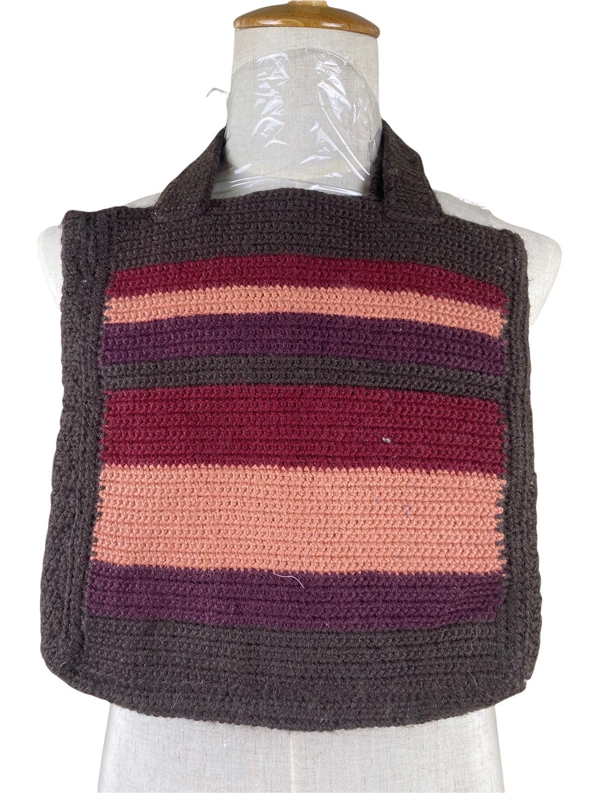 Handmade Custom Handmade Knit Tote Side Bag Size ONE SIZE - 2 Thumbnail