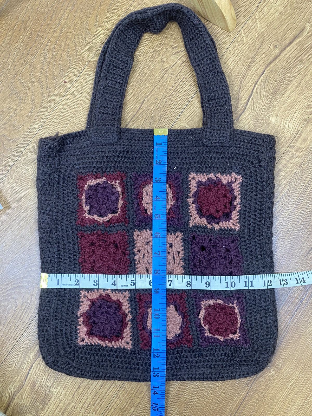 Handmade Custom Handmade Knit Tote Side Bag Size ONE SIZE - 6 Thumbnail