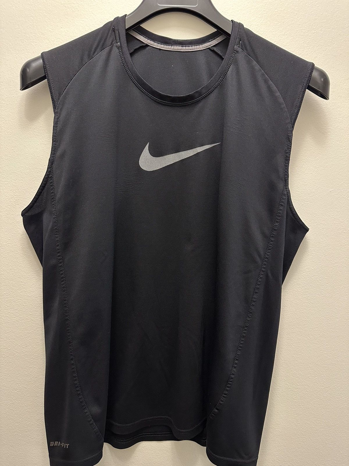 Nike × Vintage Vintage Nike Y2K Big Swoosh Contrast tank top spell out logo Size US L / EU 52-54 / 3 - 1 Thumbnail