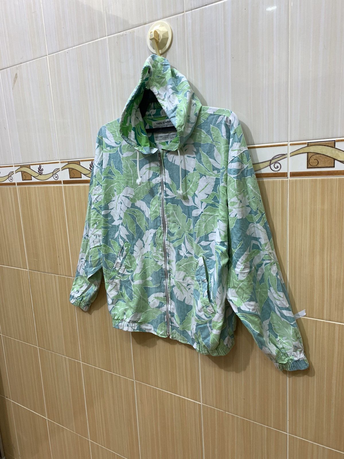 Japanese Brand TEN CARAT HOODIES/SWEATER Zipper Full PRINTED FLORAL PATTER Size US L / EU 52-54 / 3 - 4 Thumbnail