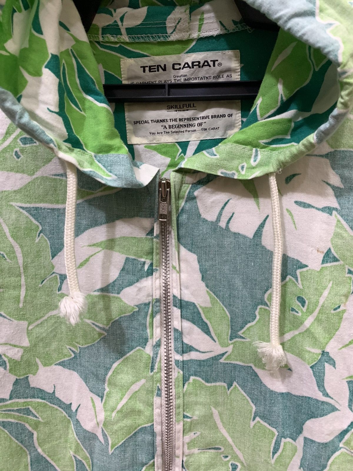 Japanese Brand TEN CARAT HOODIES/SWEATER Zipper Full PRINTED FLORAL PATTER Size US L / EU 52-54 / 3 - 5 Thumbnail