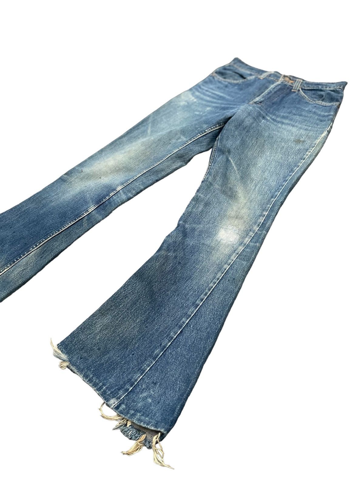 Levi's Vintage 70’s Levis 646 E Orange Tag Distresed Size US 29 - 3 Thumbnail