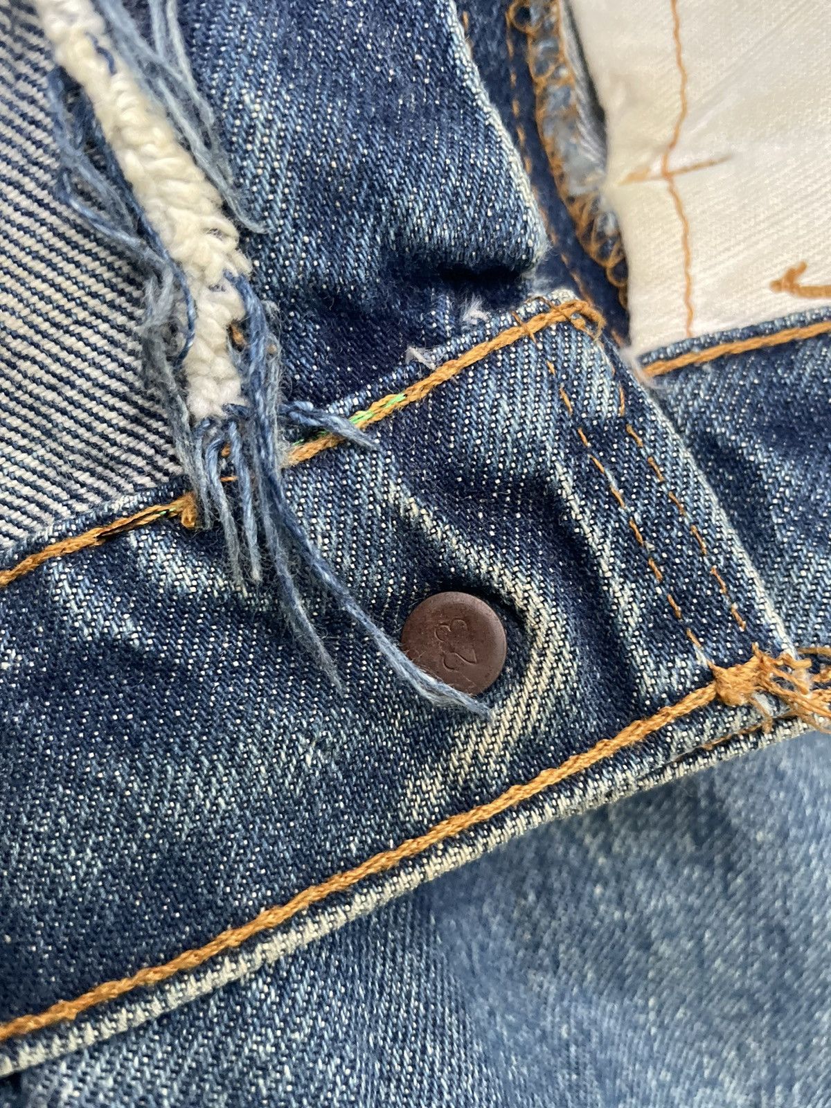 Levi's Vintage 70’s Levis 646 E Orange Tag Distresed Size US 29 - 21 Thumbnail